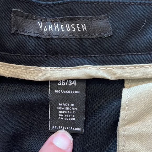 New Black Van Heusen 36/34 Classic Fit Pants - Picture 9 of 9